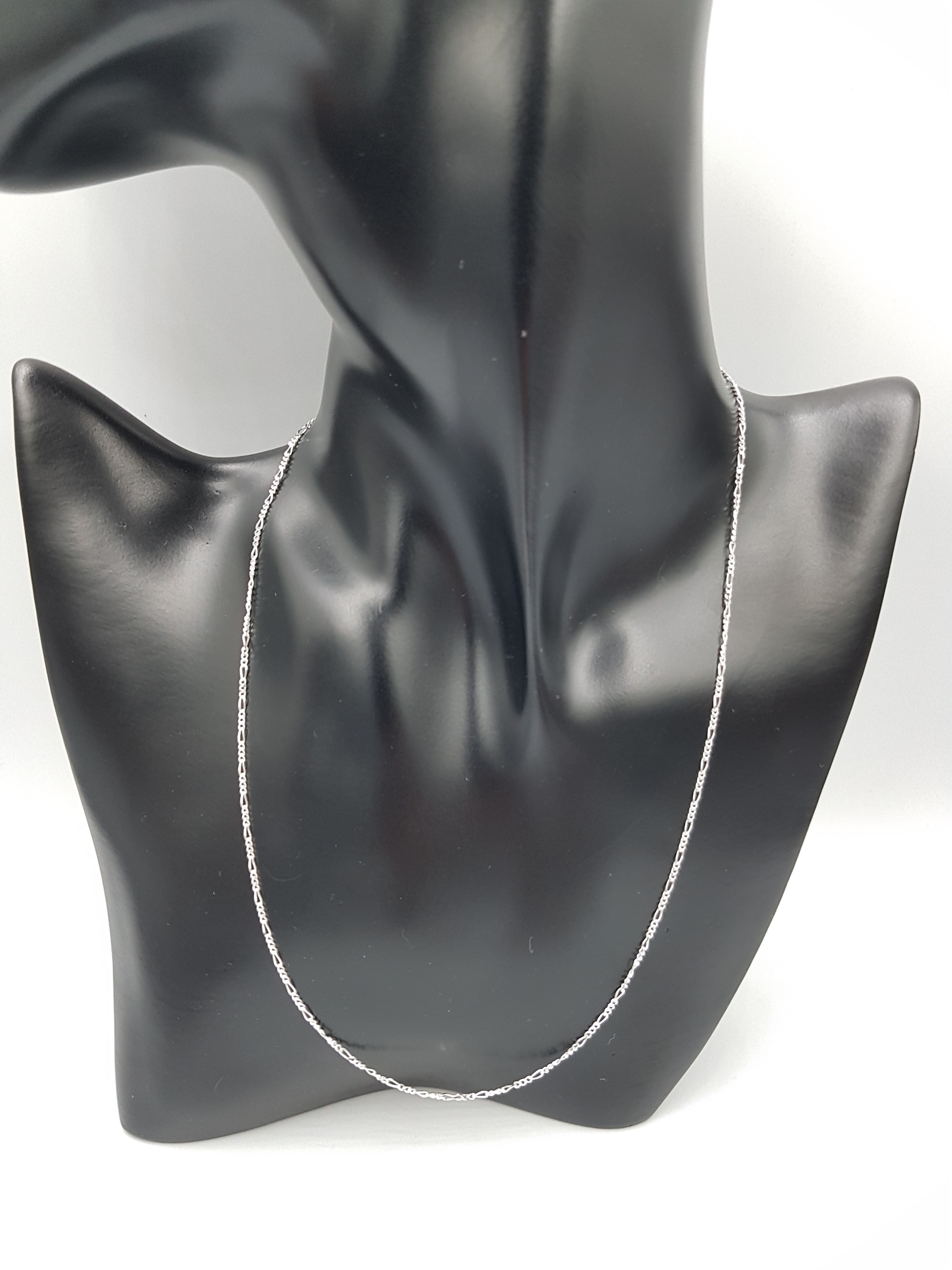 chaine-argent-45-cm-maillon-figaro-pendentif