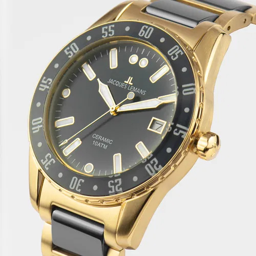 montre-bracelet-femmes-Jacques Lemans Liverpool 42-12G-acier-inox-dorée