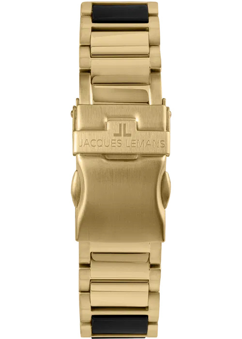 montre-bracelet-acier-inox-doré-Jacques Lemans Liverpool 42-12G-femme