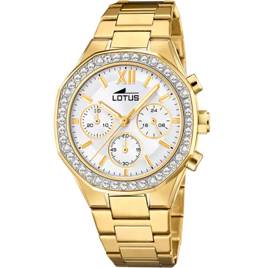 Lotus Excellent 18873_1-montre-bracelet-chronographe-acier-dorée-femmes