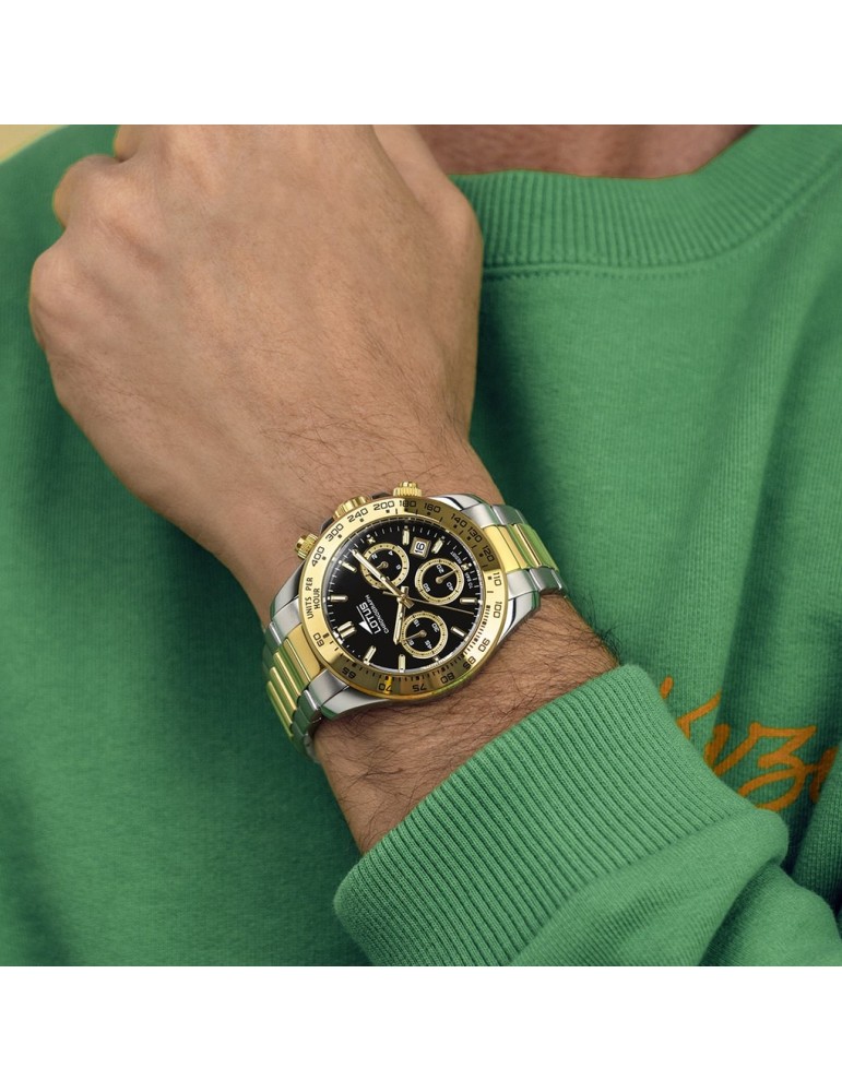 montre-bracelet-homme-Lotus Freedom Collection 18913_6-chronographe-acier-noir