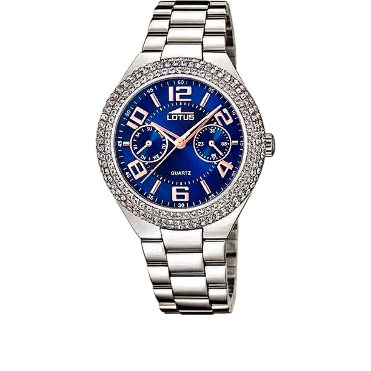 Lotus Bliss 18918_2-montre-bracelet-femme-acier-cadran-bleu-cristaux
