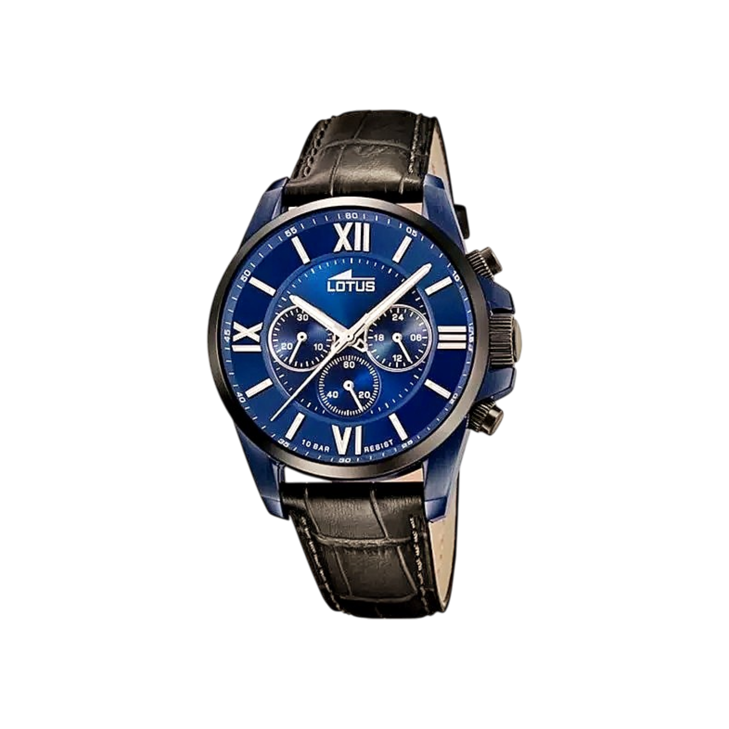 Lotus Chronograph 18923_1-montre-homme-bracelet-cuir-cadran-bleu