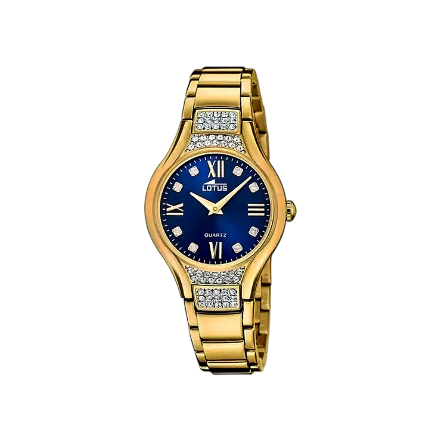 Lotus Bliss 18911_3-montre-bracelet-femme-cadran-bleu-fonçé-acier-doré