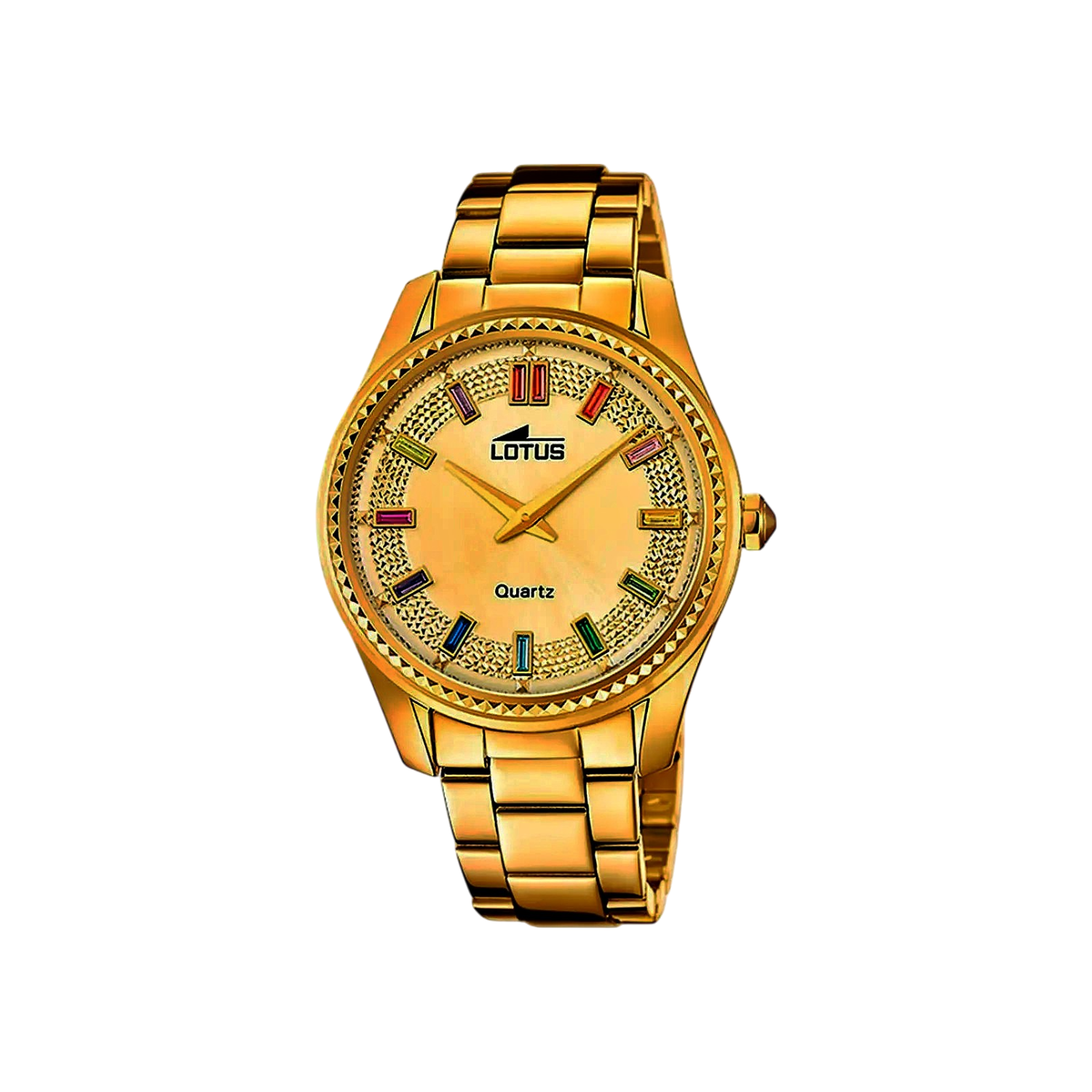 Lotus Bliss 18902_2-montre-femme-cristaux-plaqué-or-cadran-champagne