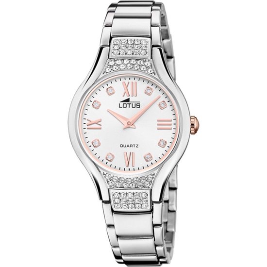 Lotus Bliss 18910_1-montre-femme-acier-inox-cadran-blanc-cristaux