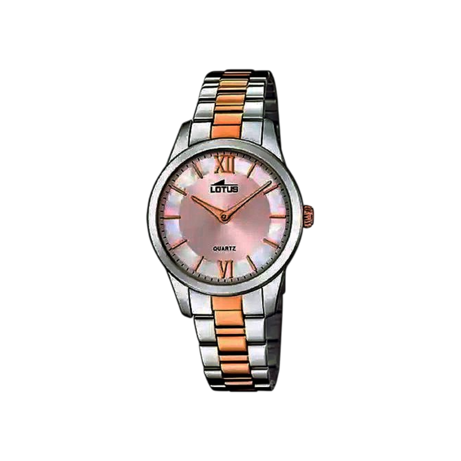 Lotus Trendy 18891_1-montre-femme-bracelet-bicolore-cadran-rose-acier-or