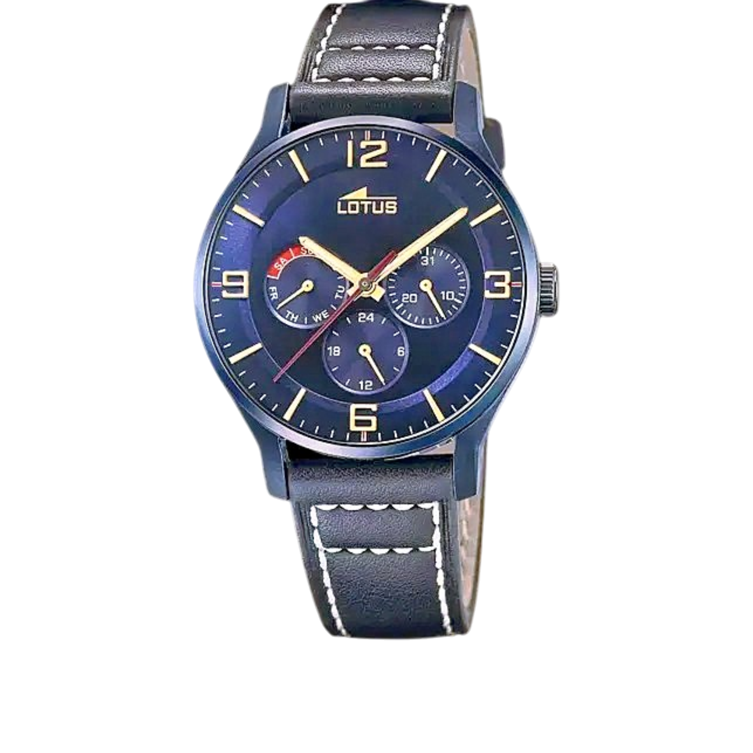 Lotus Chronograph 18833_1-montre-bracelet-cuir-bleu-cadran-bleu-homme