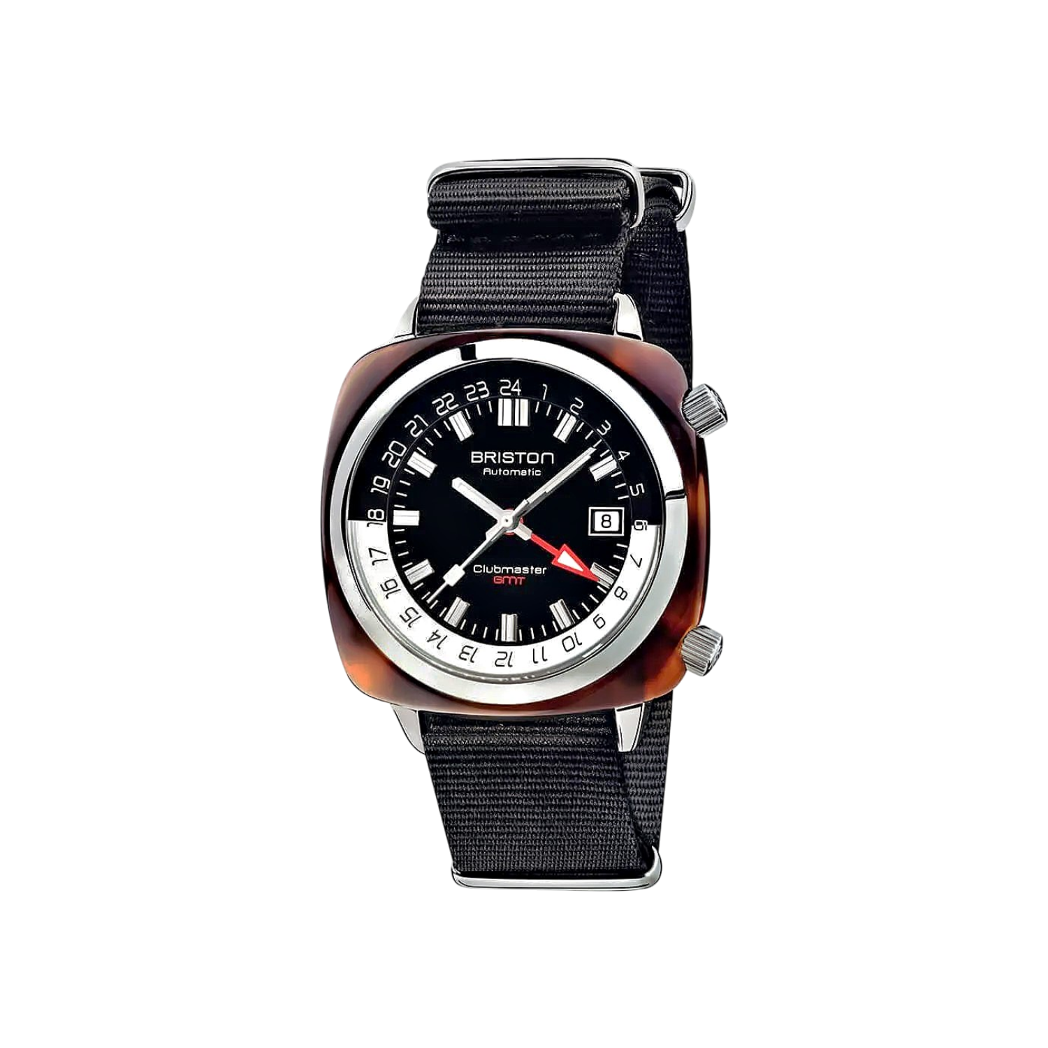 Clubmaster-Traveler-GMT-montre-automatique-Briston-acetate-noir-19842-SA-T-1-NB