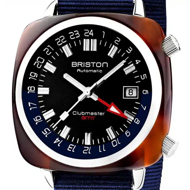 montre-automatique-Briston-Clubmaster-Traveler-GMT-acetate-bleu-19842-SA-T-9-NNB