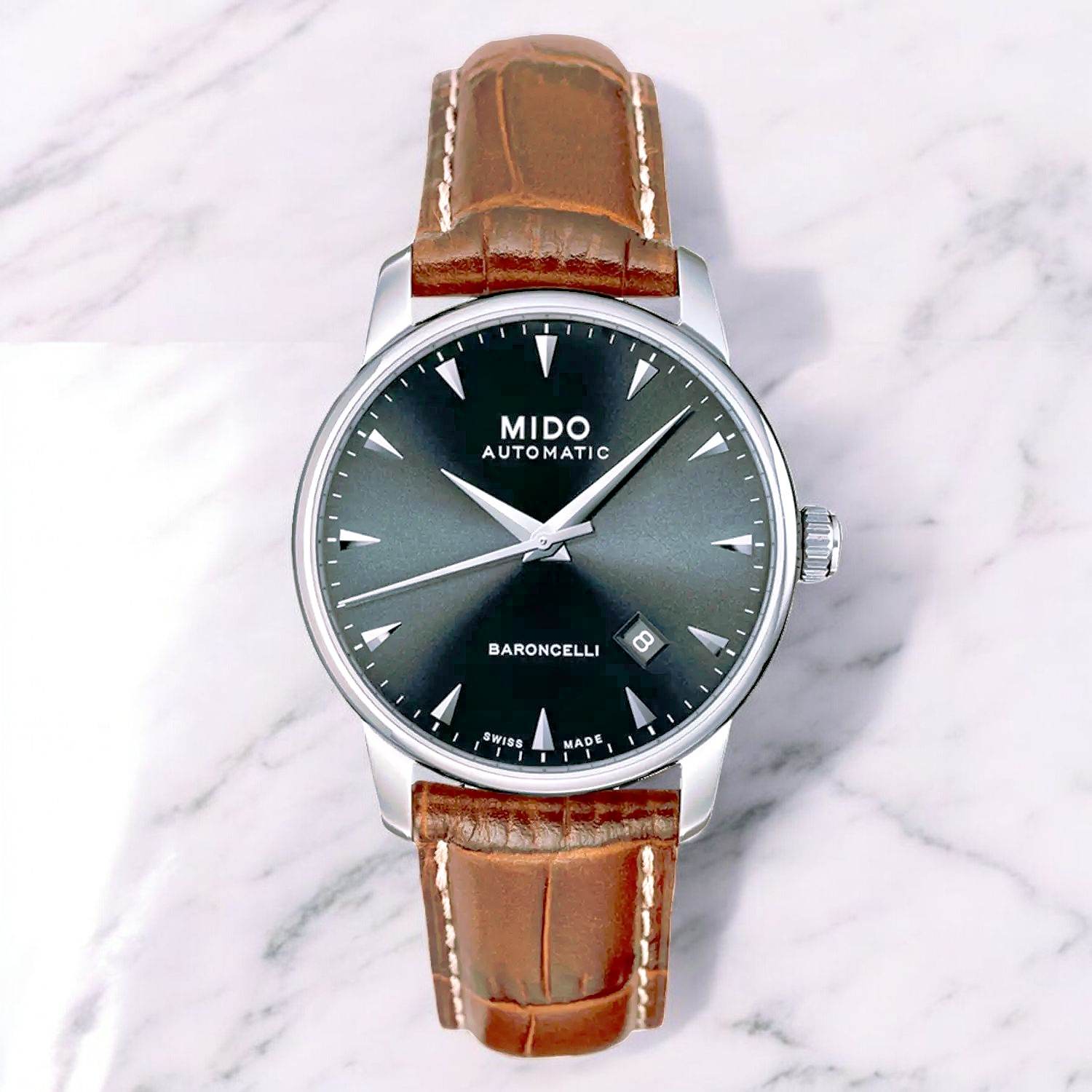 Montre Automatique Homme Mido Baroncelli Tradition Cadran Noir