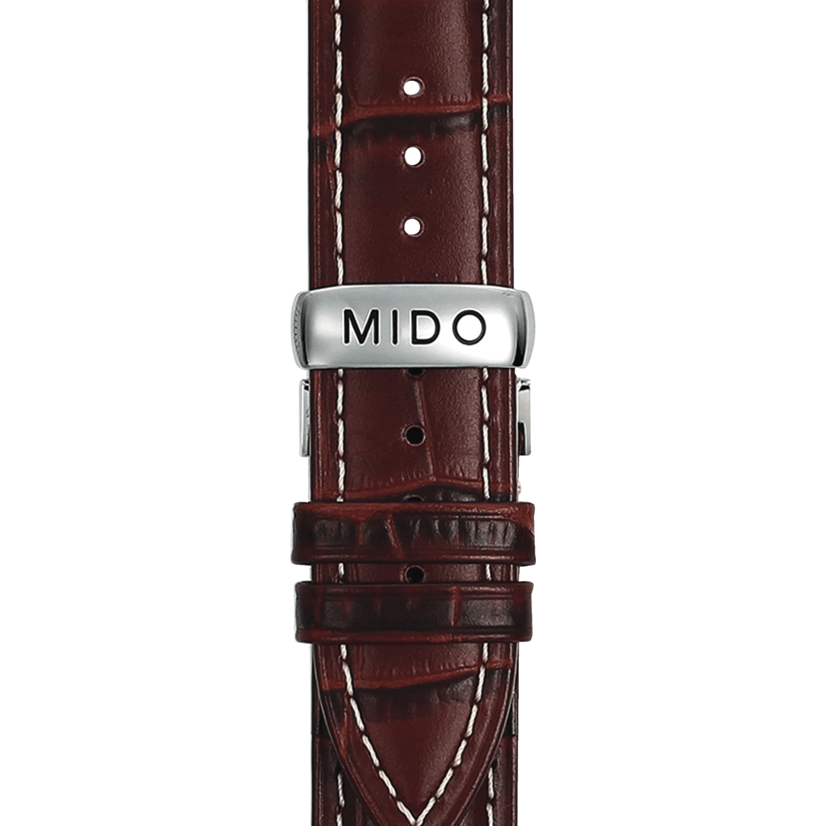Mido-Baroncelli Tradition-montre-automatique-homme-bracelet-cuir-marron-cadran-noir-M86004188
