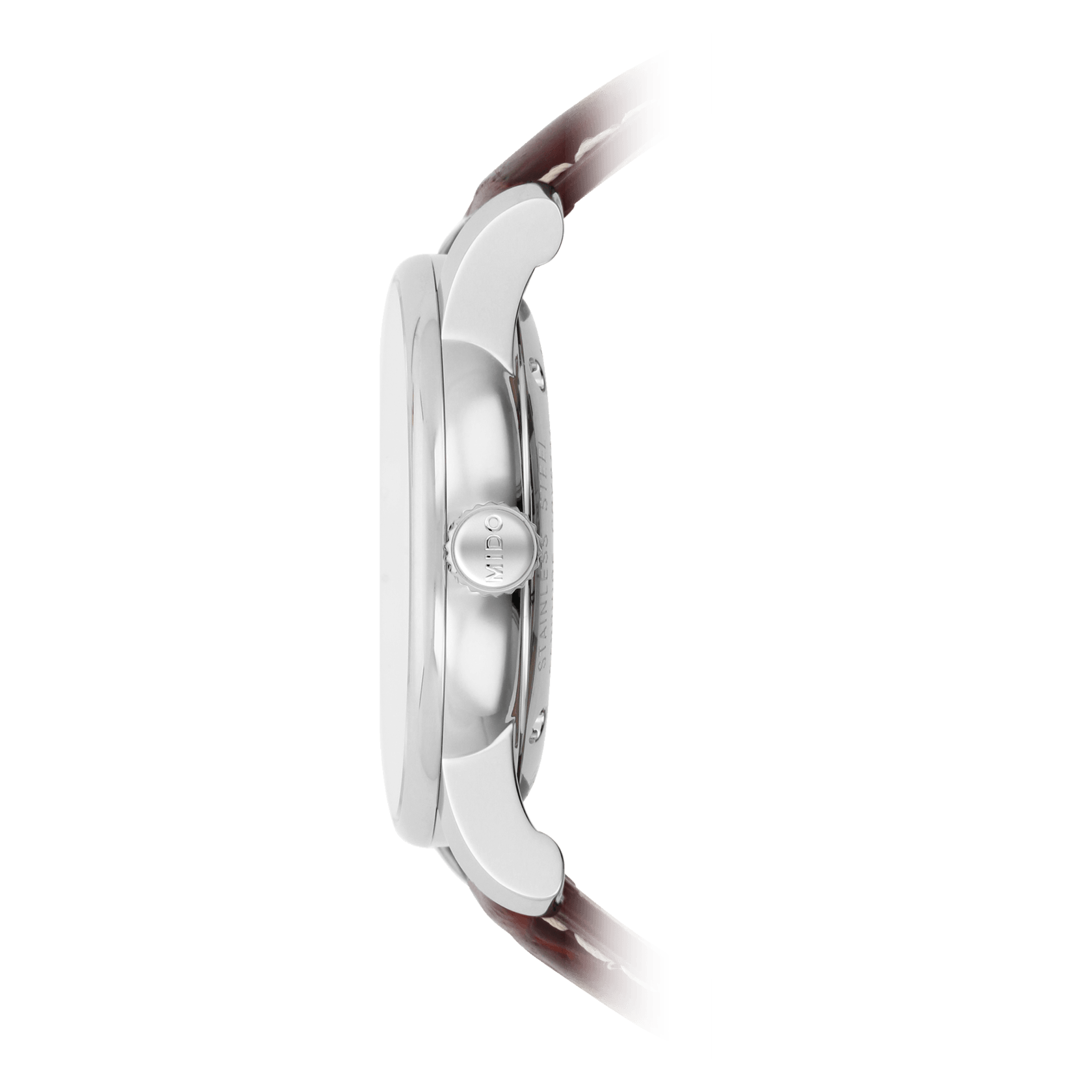 M86004188-Mido-Baroncelli Tradition-montre-automatique-homme-bracelet-cuir-marron-cadran-noir
