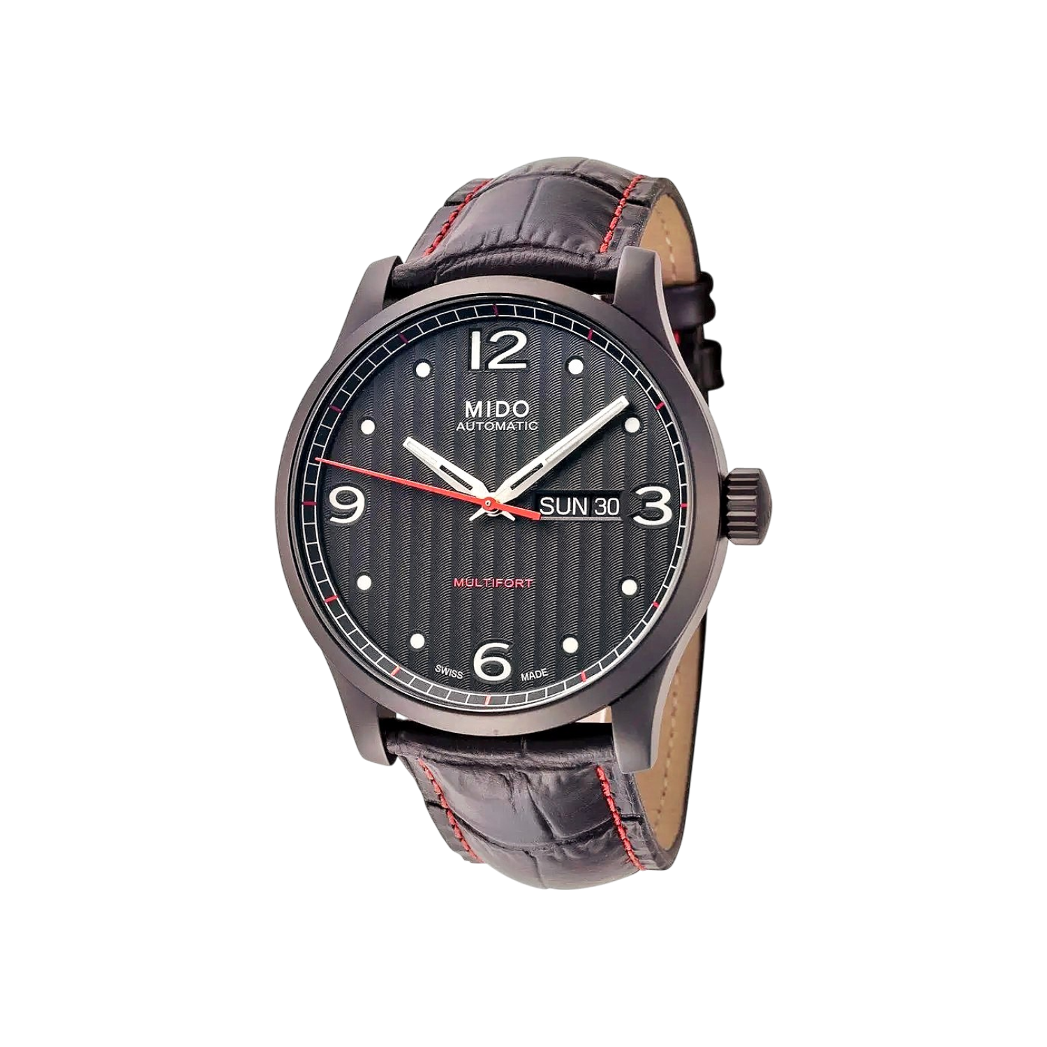 Mido-Multifort-Gent-Arabic-montre-automatique-bracelet-cuir-cadran-noir-M0054303705000
