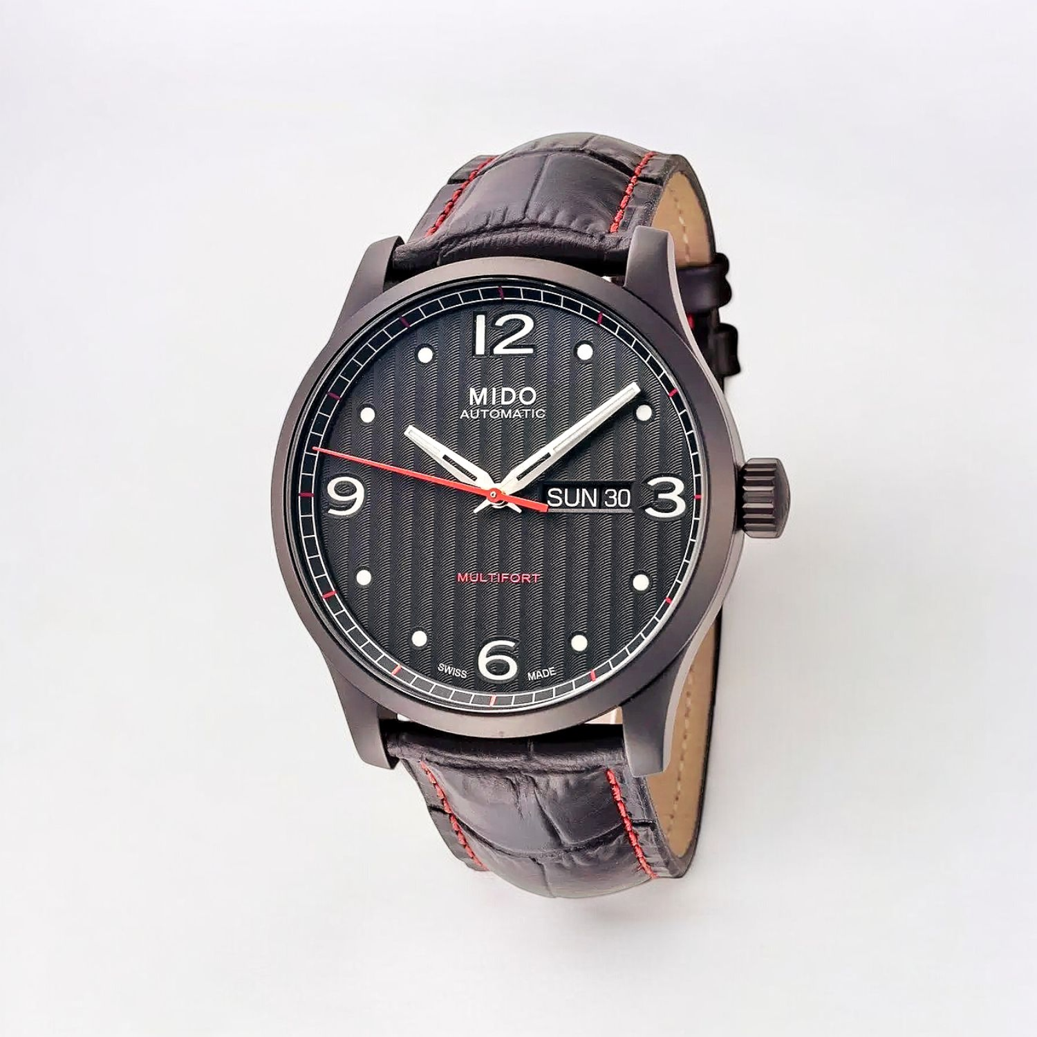 Mido-Multifort-Gent-Arabic-montre-automatique-cadran-noir-bracelet-cuir-M0054303705000