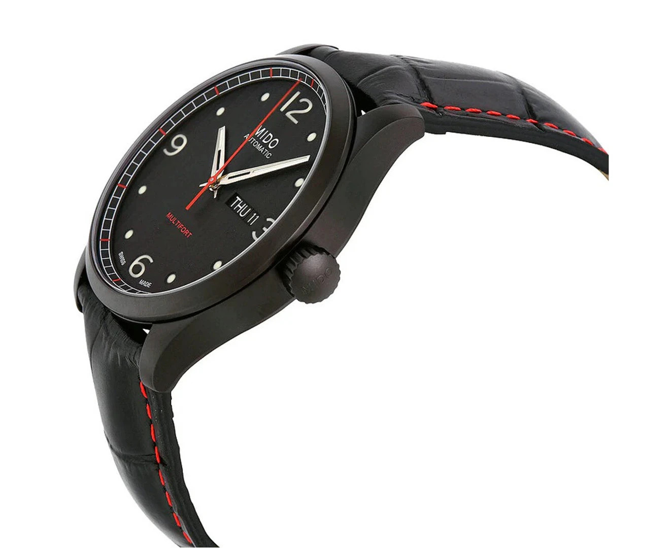 Mido-Multifort-Gent-Arabic-montre-automatique-cadran-noir-bracelet-cuir-M0054303705000
