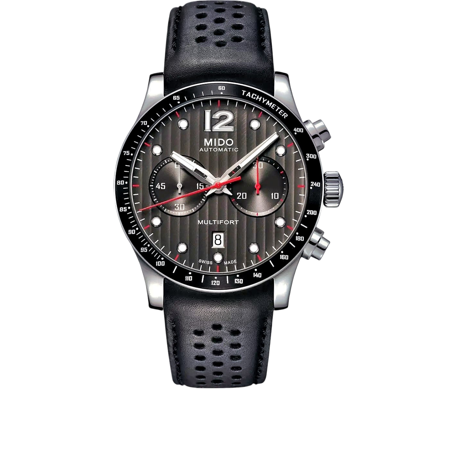 Mido-Multifort-Aluminium-Bezel-chronographe-montre-automatique-homme-bracelet-cuir-noir-M0256271606100
