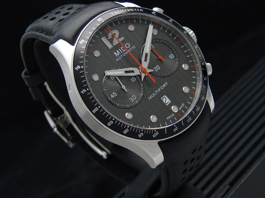 Montre Chronographe Automatique Mido Multifort Aluminium Bezel