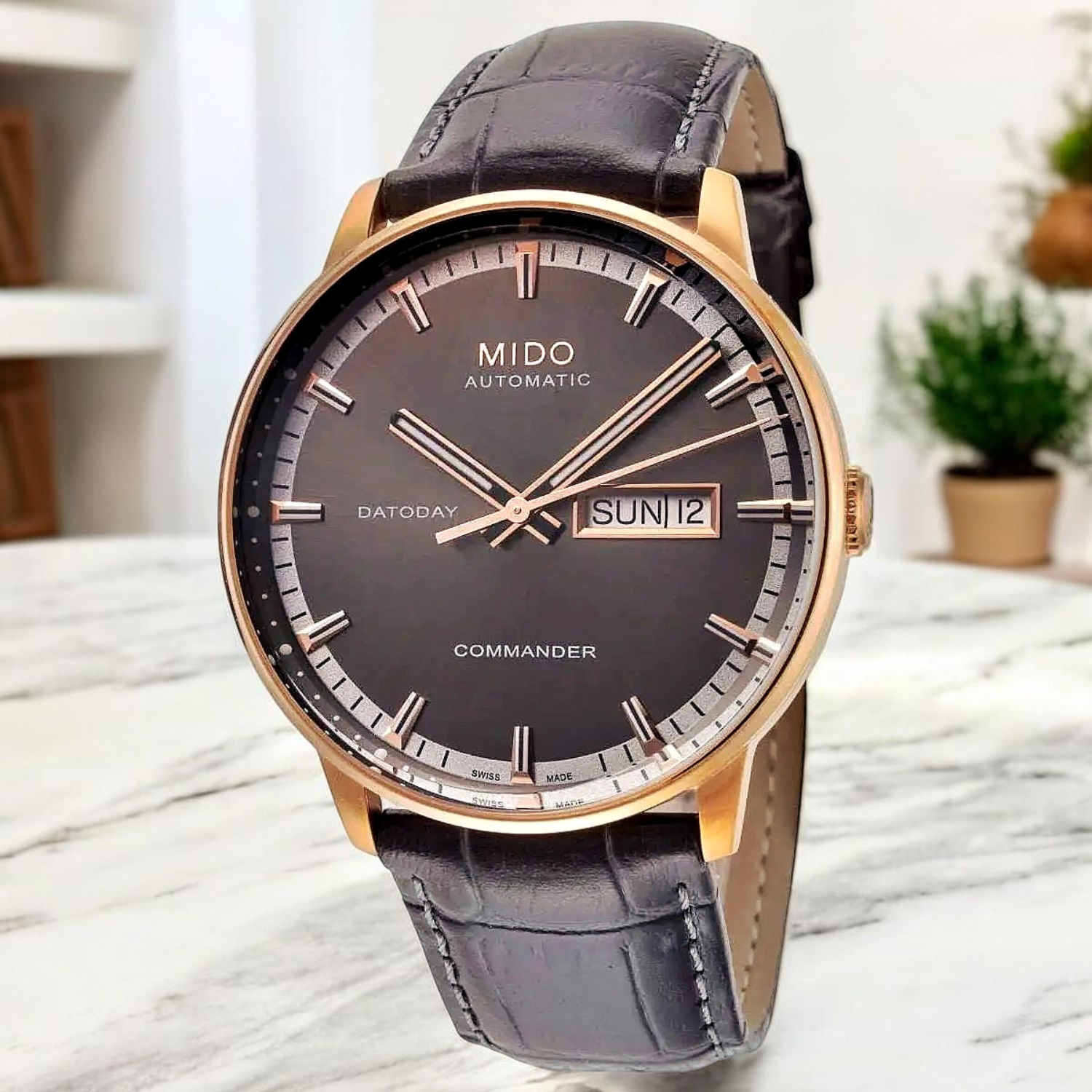 Montre Automatique Mido Commander II Cadran Bracelet Anthracite