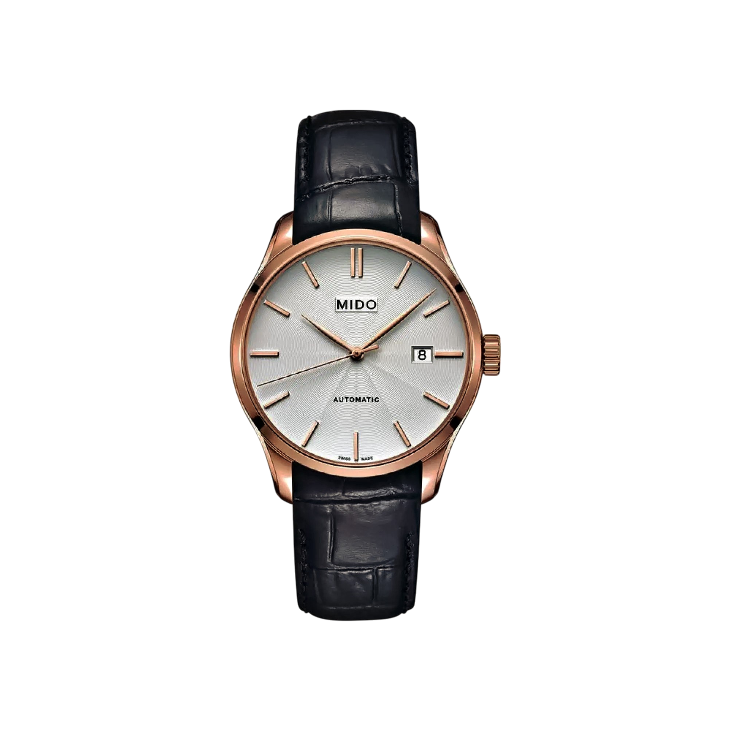 montre-automatique-homme-mido-belluna II-gent-bracelet-cuir-noir-M0244073603100