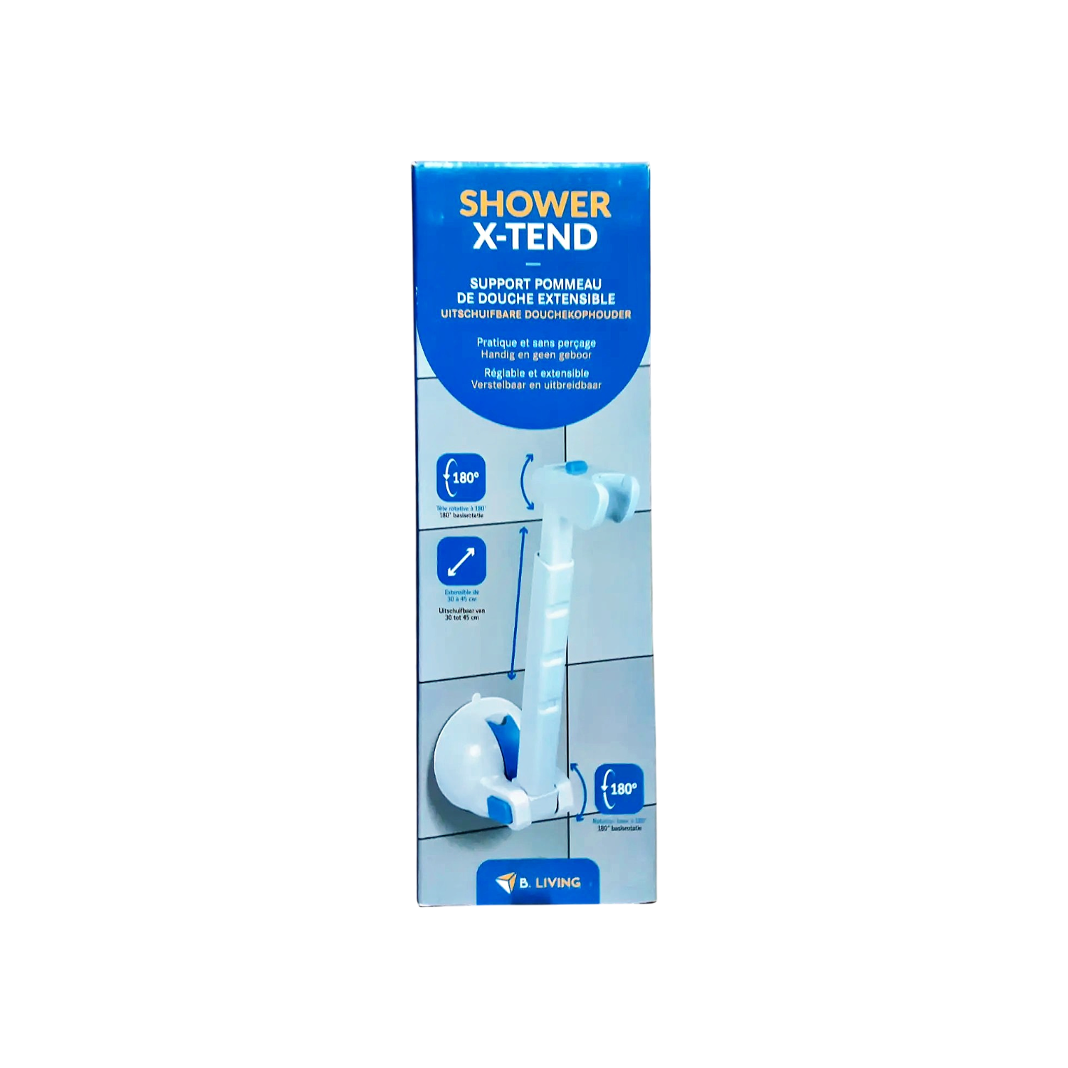 Support-Douche-Ventouse-Extensible-Réglable