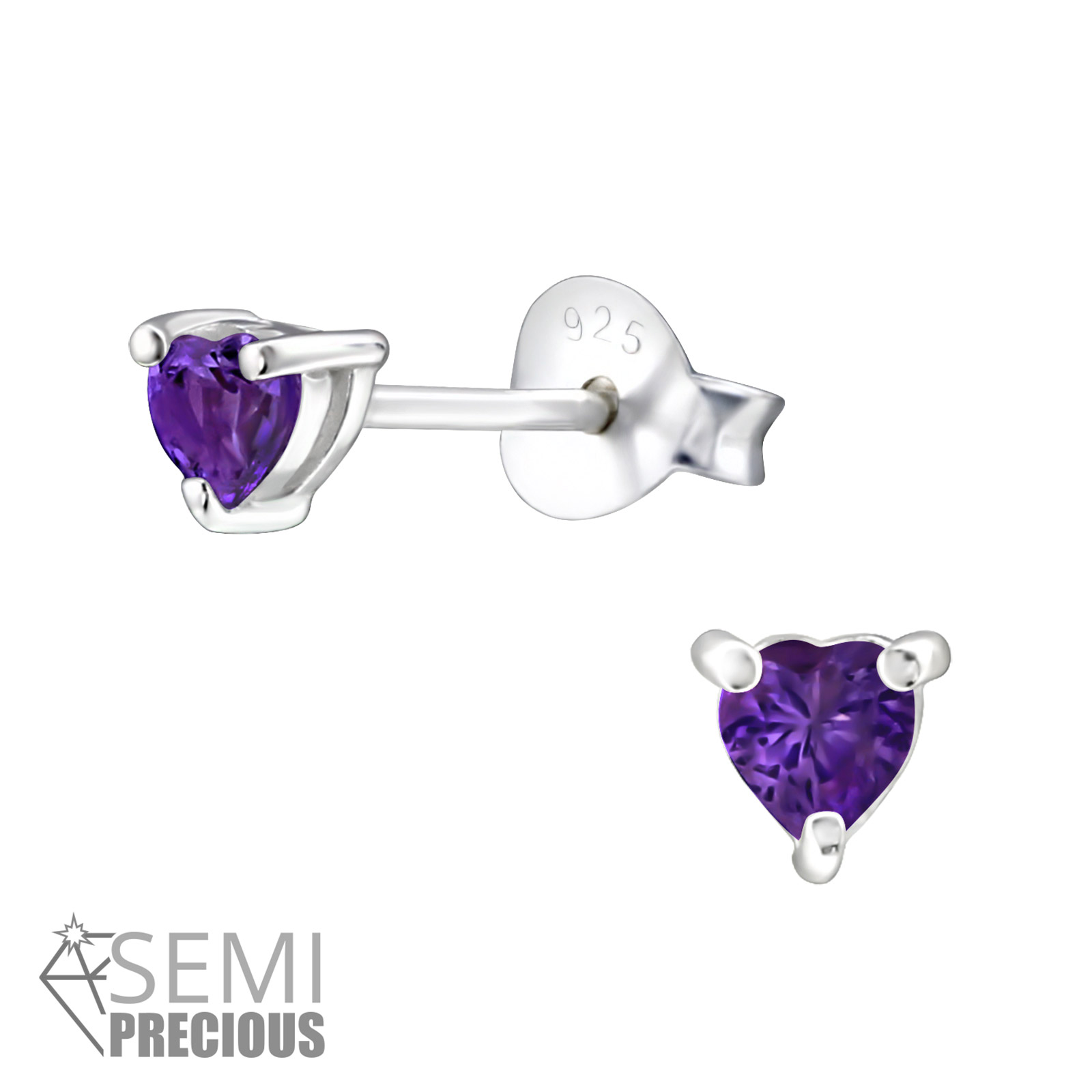 boucle-oreille-puce-pierre-fine-véritable-améthyste-violette-argent-plaqué-rhodium-coeur
