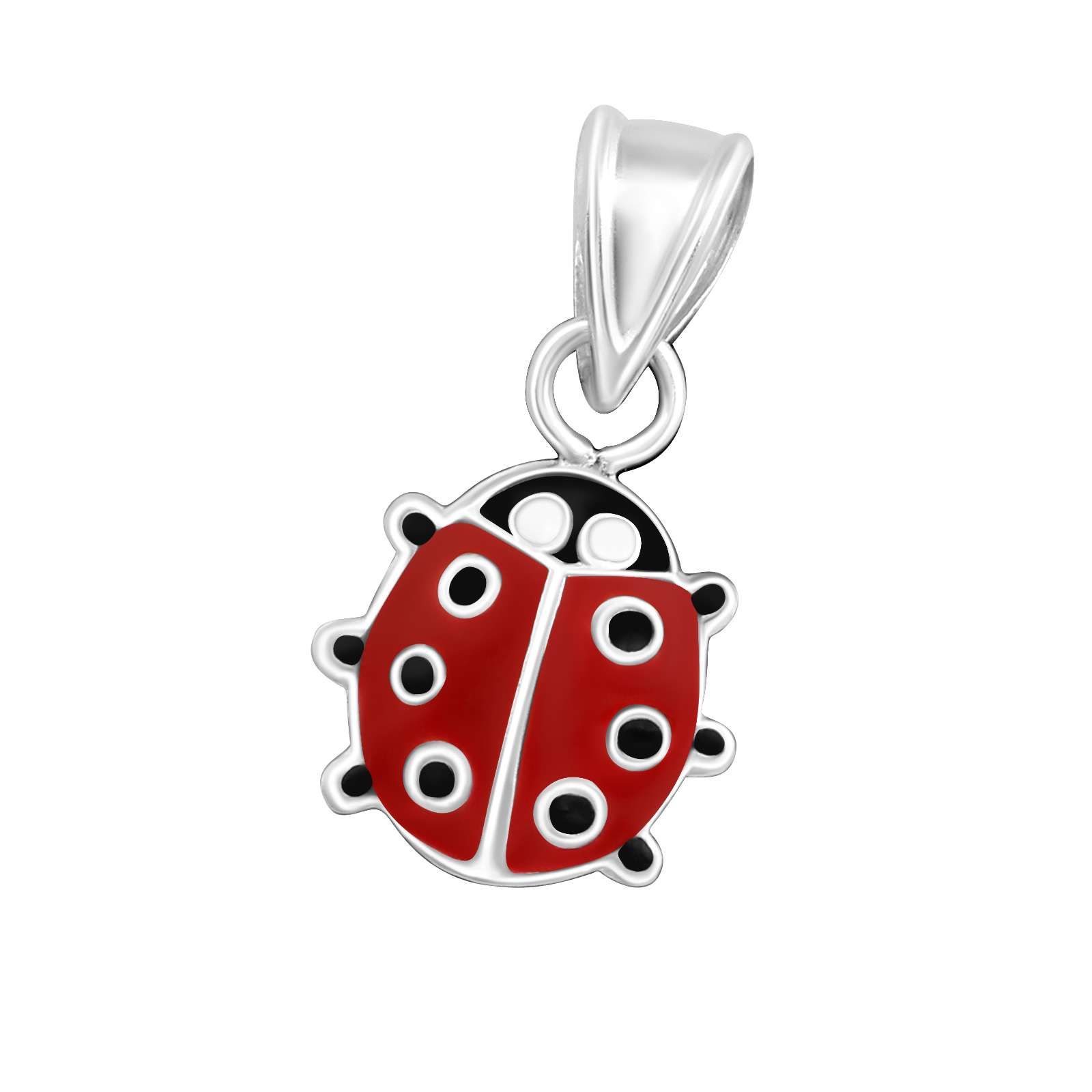 pendentif-coccinelle-argent-925-émaillé-émaille-rouge-noir-blanc-enfant