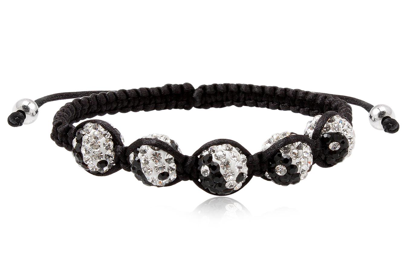 bracelet-yin-yang-macramé-soie-noir-cristal-préciosa-bille-argent-925-PHW0964