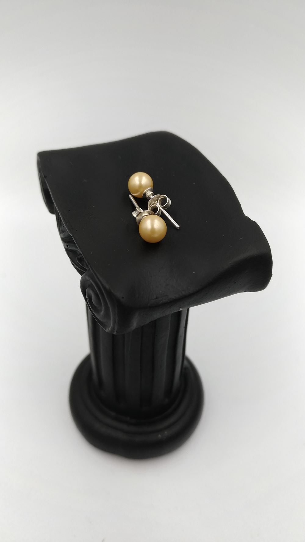 boucle-oreille-femme-perle-de-verre-or-argent-925-6-mm