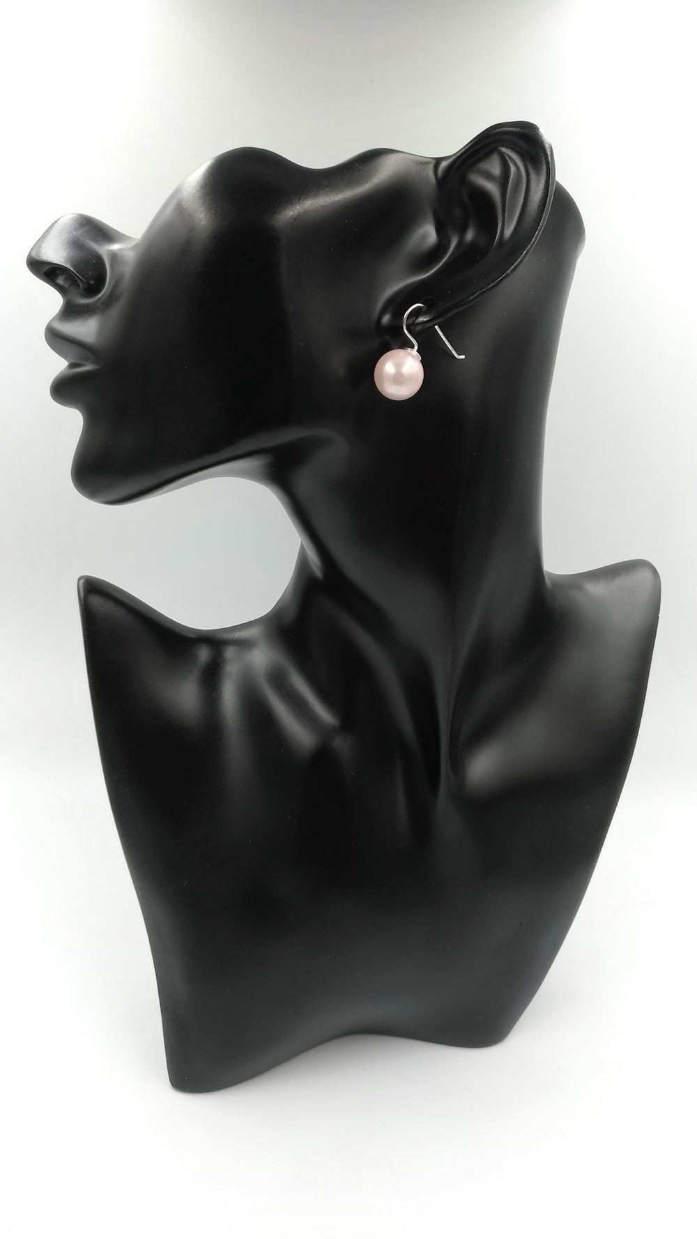 boucle-oreille-femme-perle-de-verre-rose-argent-925-12-mm
