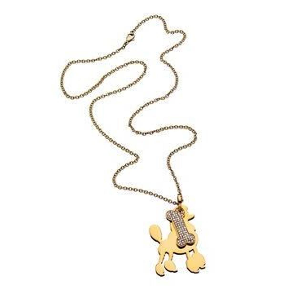 collier-sautoir-moschino-jewels-my-little-puppy-acier-plaqué-or-jaune-femme