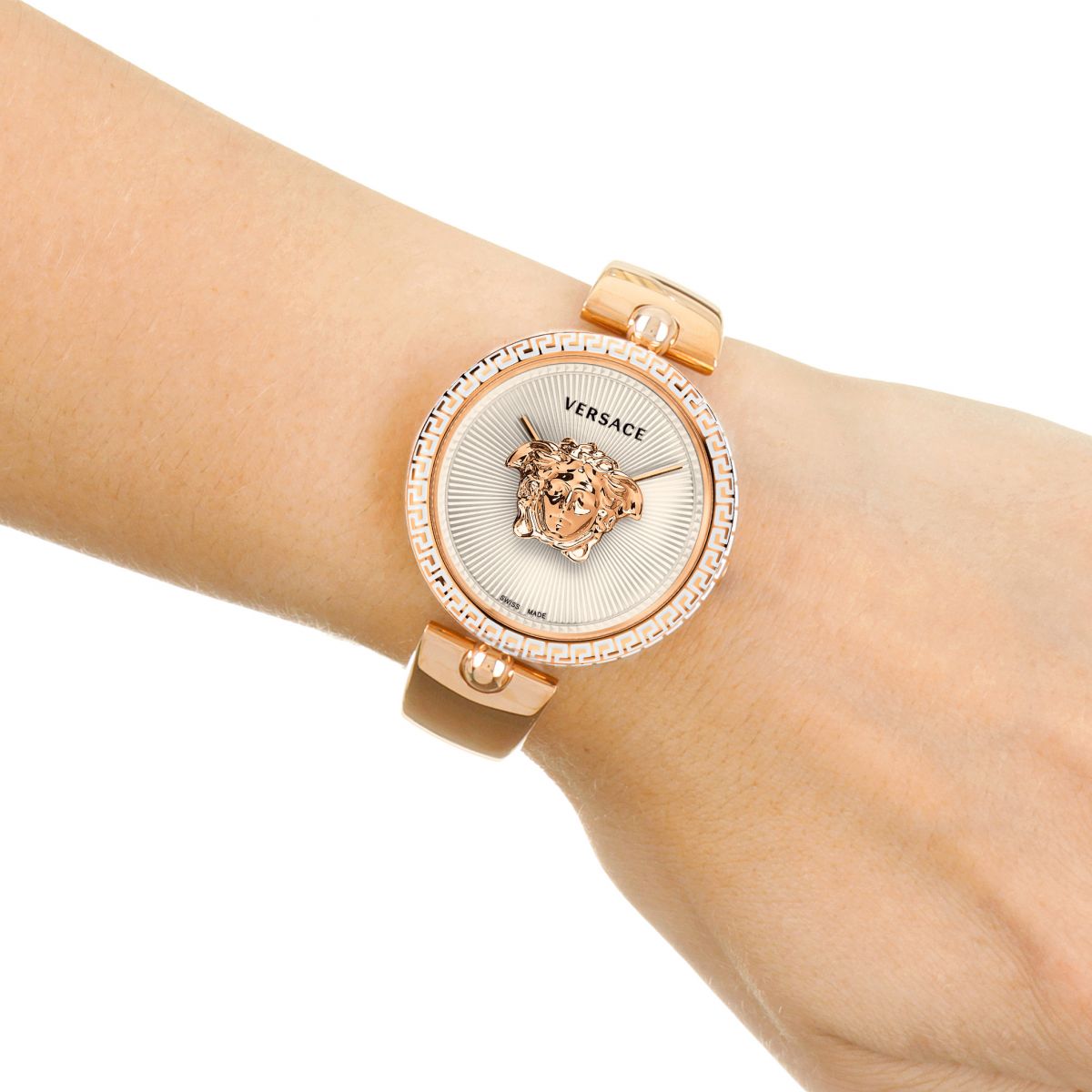 Montre Femme Versace Palazzo Empire bracelet acier argent Montre Femme Versace Palazzo Empire bracelet acier argent