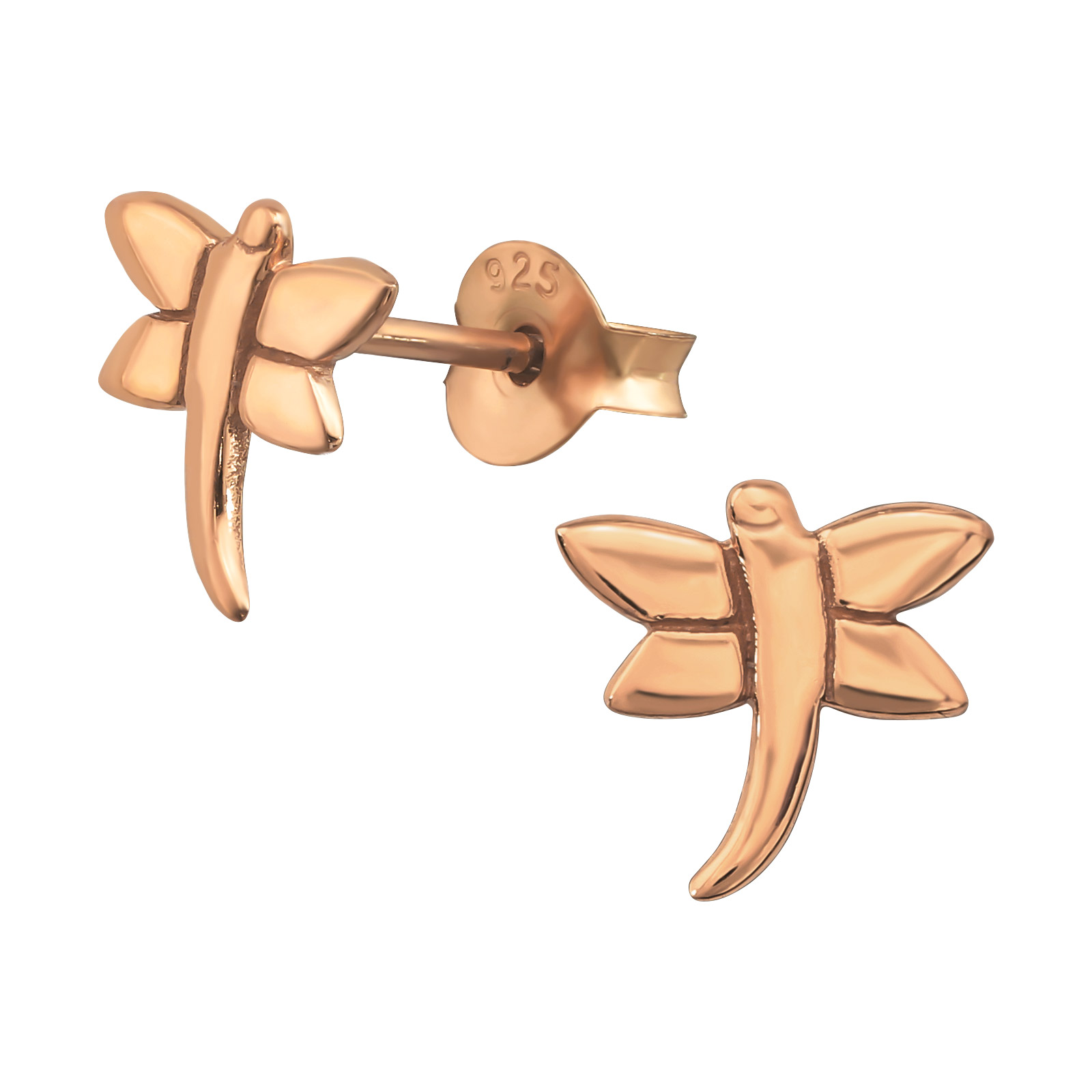 boucle-oreille-libellule-enfant-argent-925-plaque-or-rose