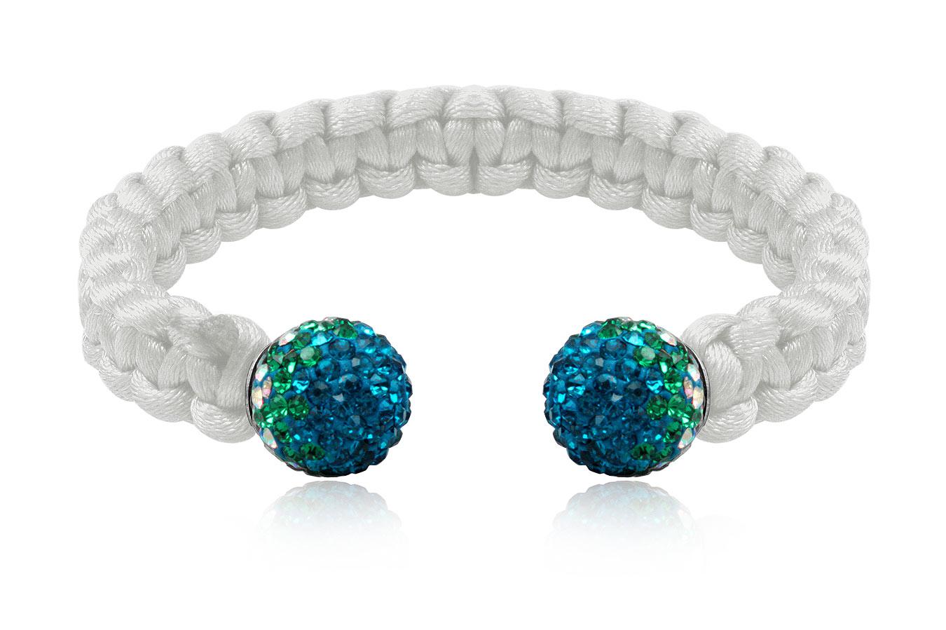 bracelet-jonc-homme-mixte-femme-soie-blanche-argent-925-cristal-preciosa-bleu-vert