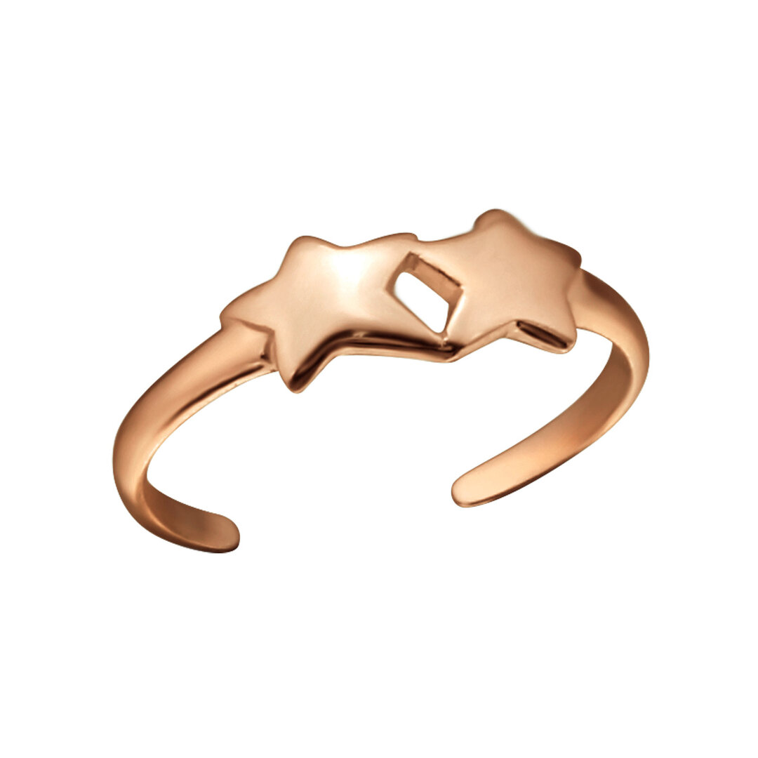 Lot De 10 Bagues D'orteil Réglables Dorées - Formes étoile Et Cœur Pour Femme Et Fille | Bijoux D'été, Plage, Occasions Festives - 3