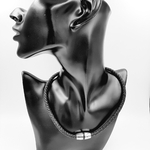 collier-acier-inoxydable-cuir-noir-tressé-mixte-femme-homme