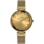 montre-femme-Jacques Lemans Milano 1-2139C-acier-cristaux-swarovski