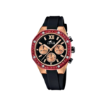 Lotus Excellent 18877_1-montre-bracelet-caoutchouc-femme-acier-rouge-doré