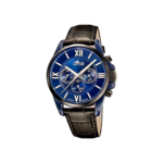 Lotus Chronograph 18923_1-montre-homme-bracelet-cuir-cadran-bleu