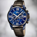 Lotus Chronograph 18923_1-montre-bracelet-cuir-homme-cadran-bleu