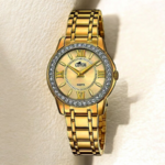 Lotus Bliss 18888_2-montre-femme-plaqué-or-zircons-cadran-champagne