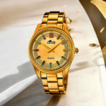 Lotus Bliss 18902_2-montre-femme-plaqué-or-cristaux-cadran-champagne