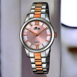 Lotus Trendy 18891_1-montre-femme-bracelet-bicolore-acier-or-cadran-rose
