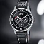 Lotus Multifunction 18832_3-montre-bracelet-cuir-noir-homme-cadran-noir