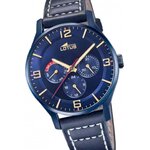 Lotus Chronograph 18833_1-montre-homme-bracelet-cuir-bleu-cadran-bleu