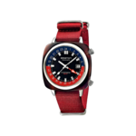 montre-Briston-Clubmaster-Traveler-GMT-automatique-acetate-rouge-19842-SA-T-P-NR