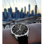 montre-homme-automatique-Mido Belluna II Sunray-bracelet-cuir-noir-M0246301605100