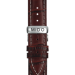 Mido-Baroncelli Tradition-montre-automatique-homme-bracelet-cuir-marron-cadran-noir-M86004188