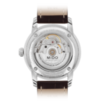 montre-automatique-homme-Mido-Baroncelli Tradition-bracelet-cuir-marron-cadran-noir-M86004188