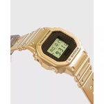 Casio-G-Shock-dwe-5600hg-1er-montre-digitale-bracelet-silicone-doré-lunette-noire